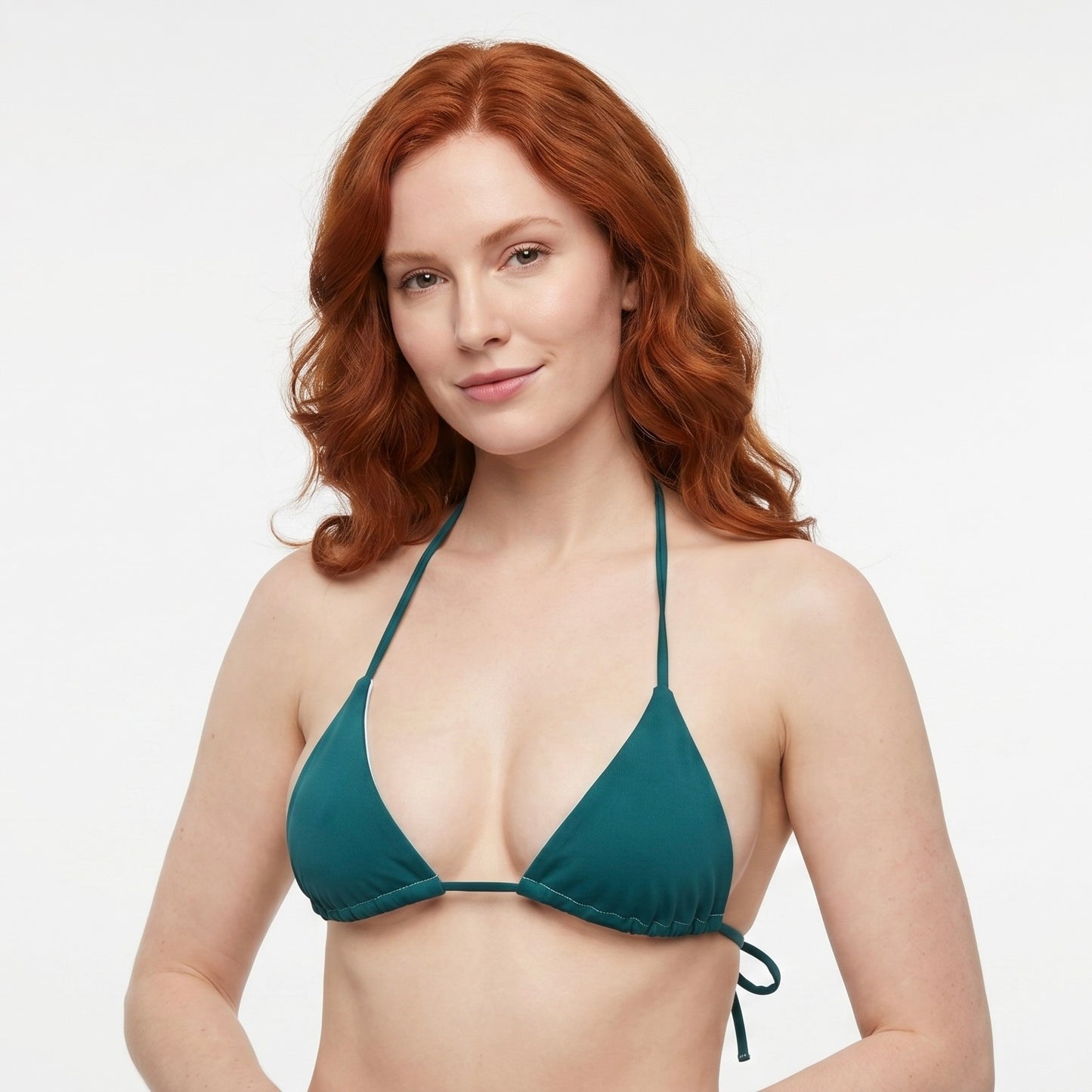 String Bikini Top - Timeless - Emerald Tide