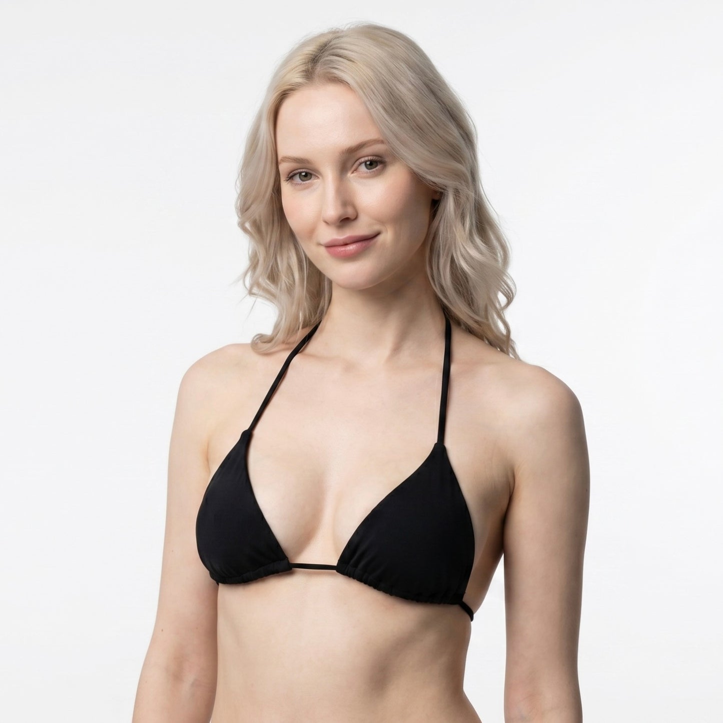 String Bikini Top - Timeless - Deep Black