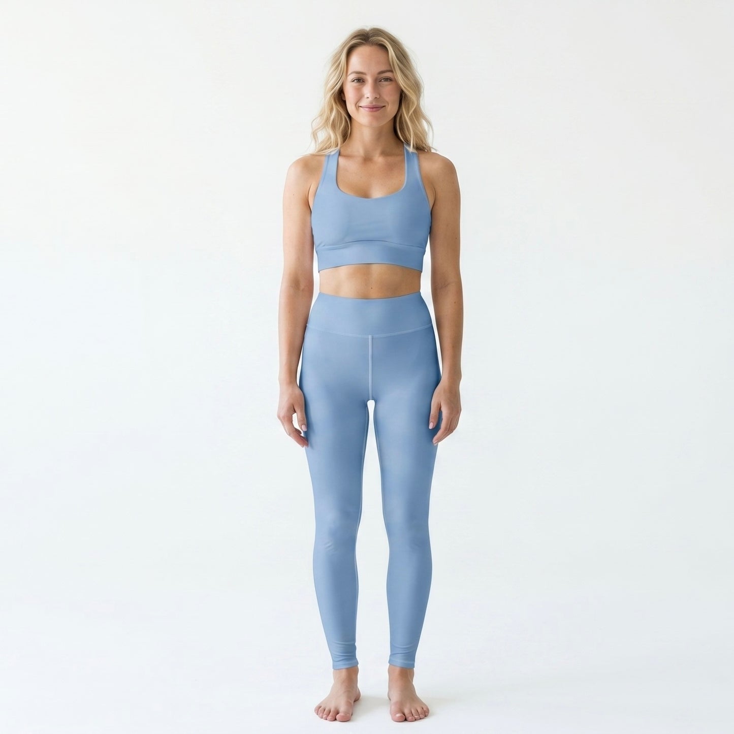 Yoga Leggings - Coastal Sky