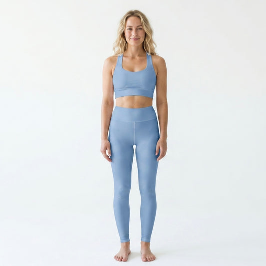 Yoga Leggings - Coastal Sky