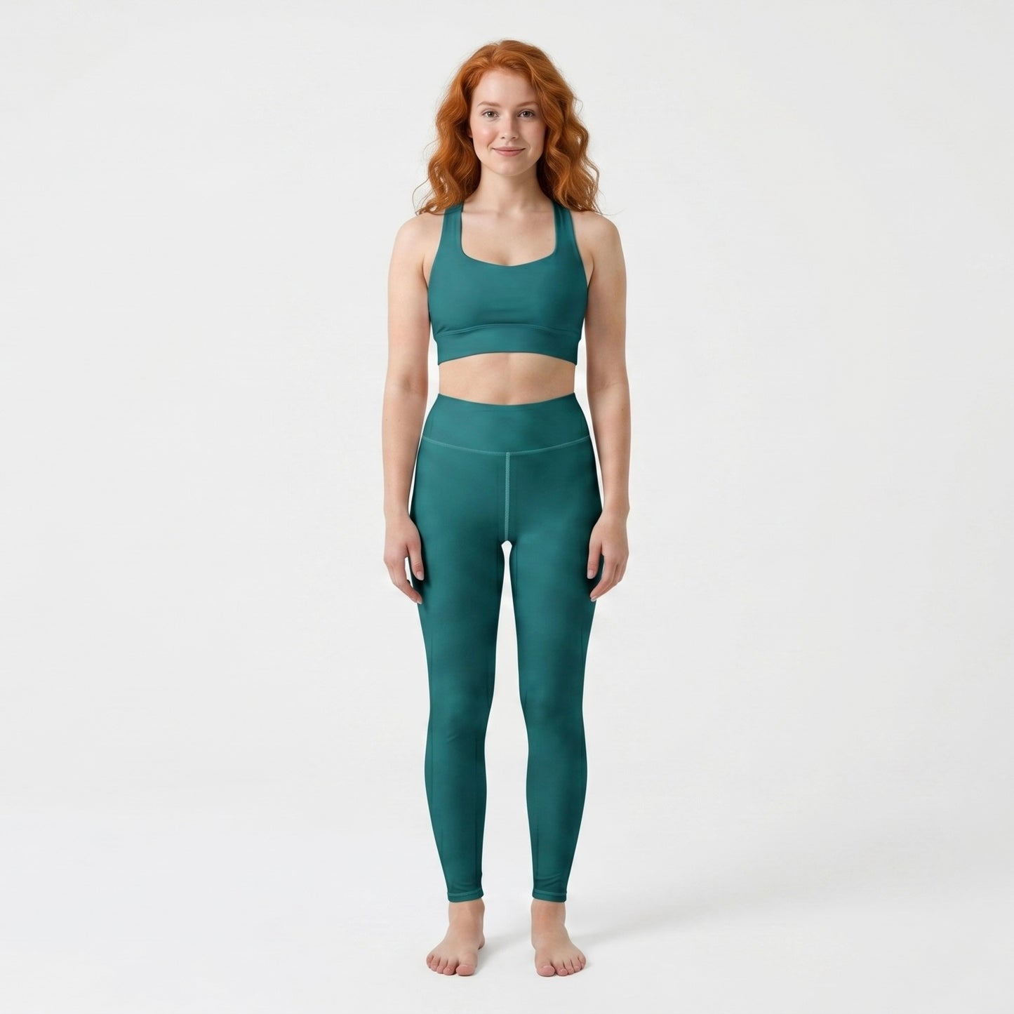 Yoga Leggings - Emerald Tide