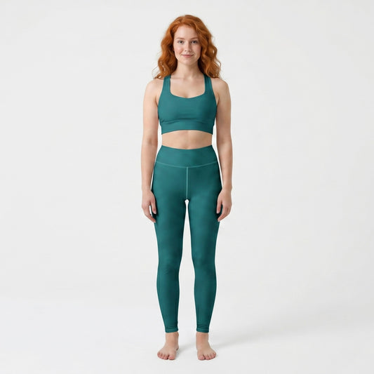 Yoga Leggings - Emerald Tide