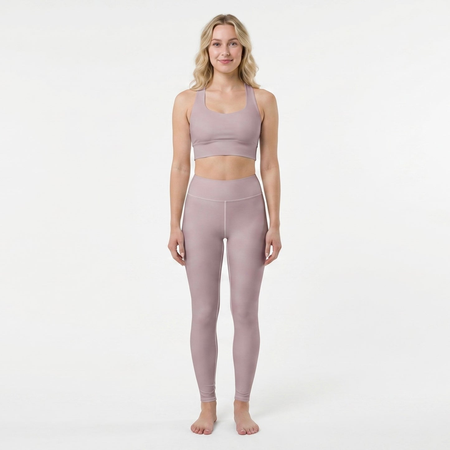 Yoga Leggings - Mauve Mirage
