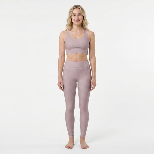 Yoga Leggings - Mauve Mirage