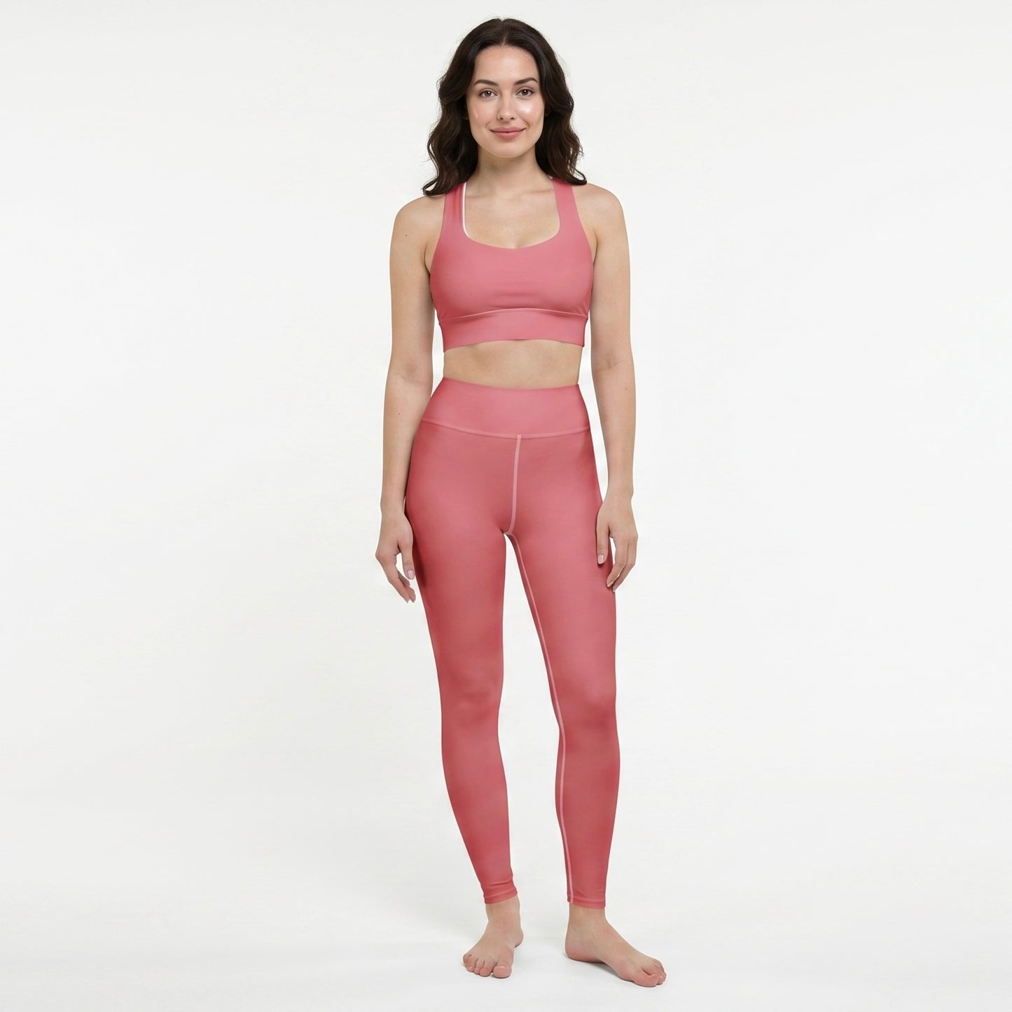 Yoga Leggings - Rose Heat
