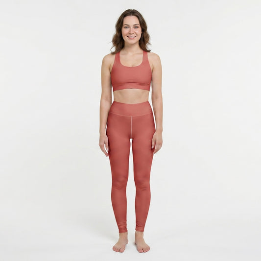 Yoga Leggings - Sunset Ember