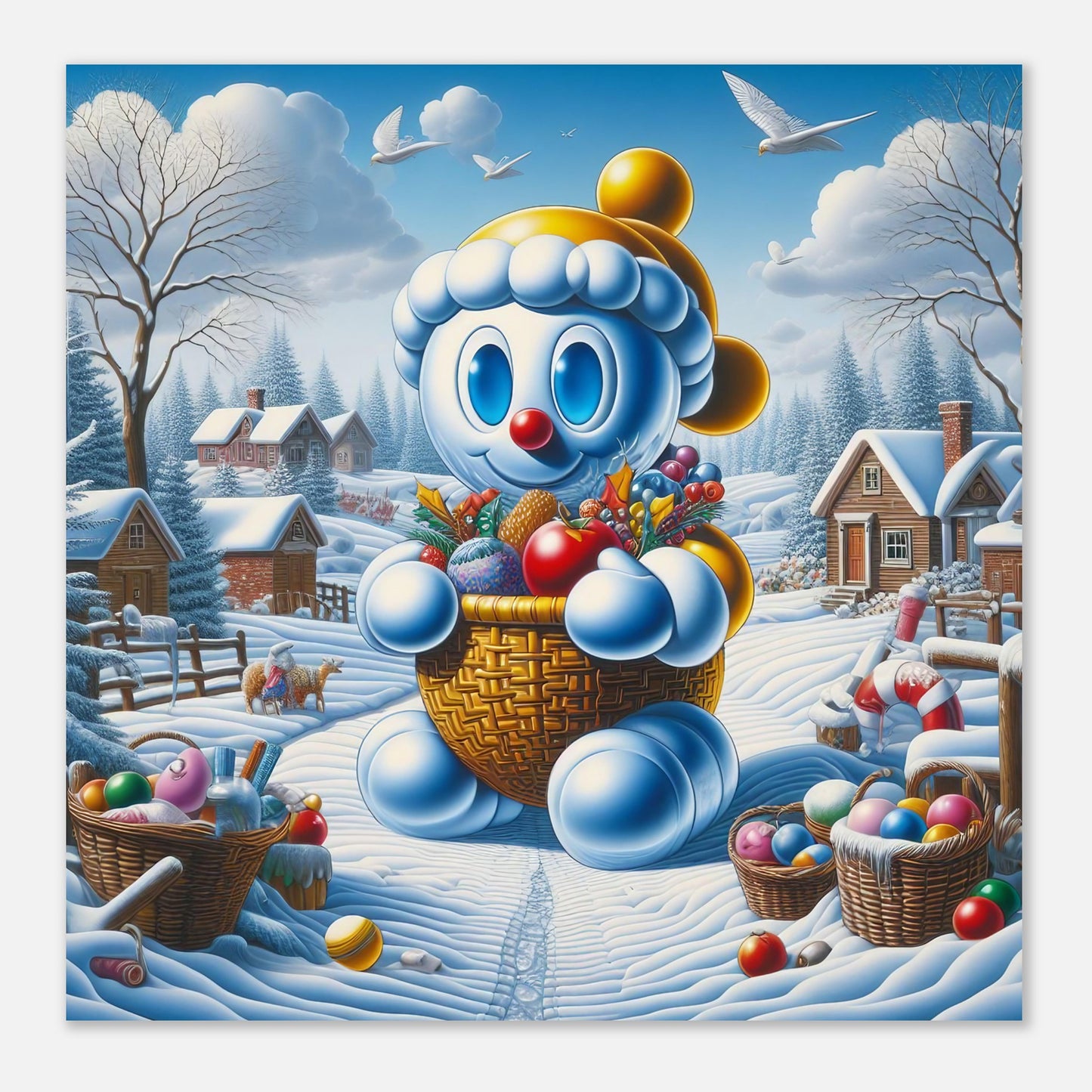 Wall Art - Winter 52 - Baby snowman
