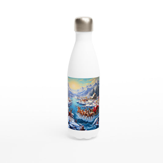 White 17oz Stainless Steel Water Bottle - Winter 170