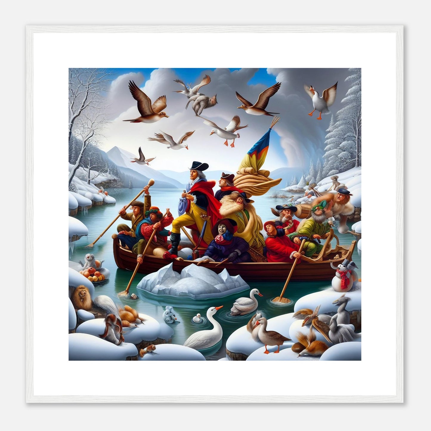 Wall Art - Winter 11 - Men on a boat