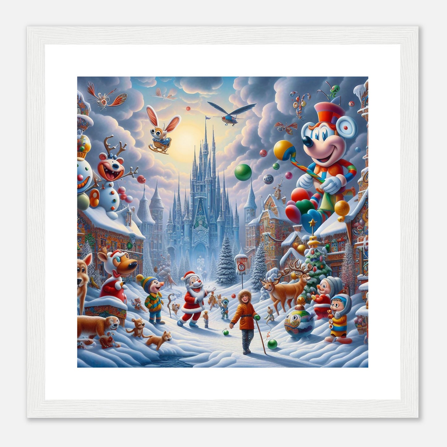 Wall Art - Winter 54 - Castle and animals