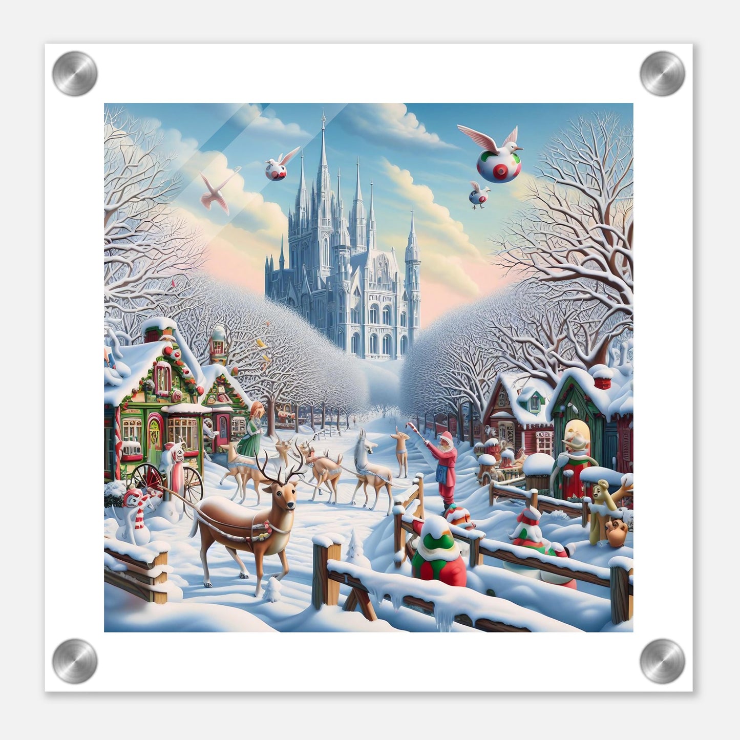 Wall Art - Winter 58 - Castle and trees