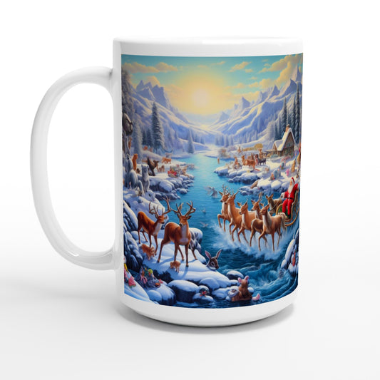 White 15oz Ceramic Mug - Winter 170