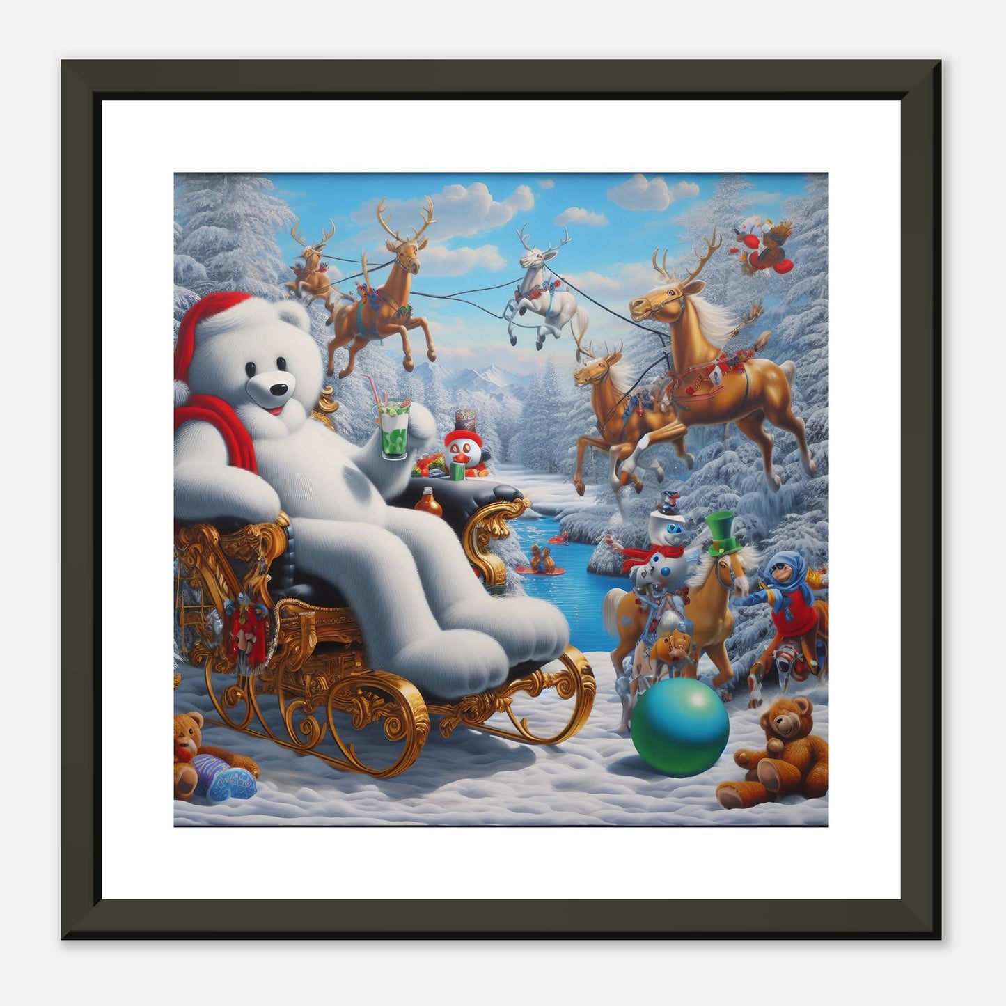 Wall Art - Winter 51 -Sitting polar bear