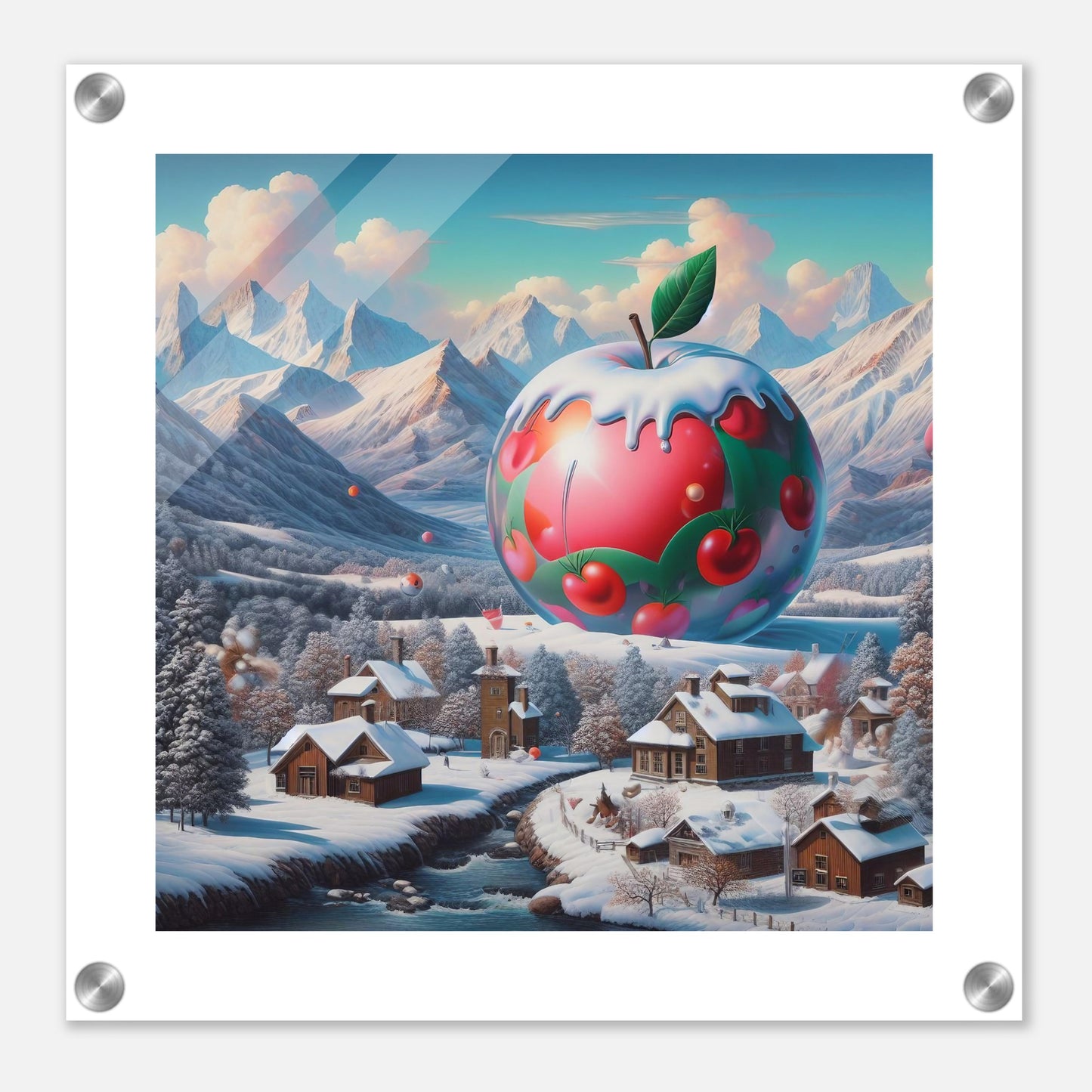 Wall Art - Winter 16 - Apple and mountains