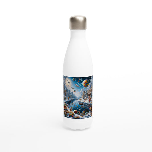 White 17oz Stainless Steel Water Bottle - Winter 211