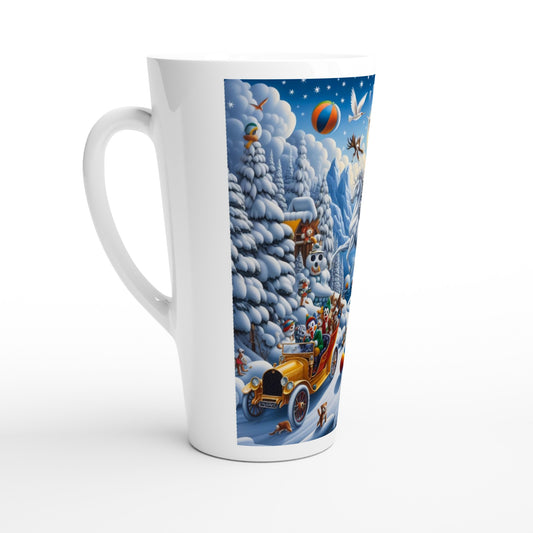 White Latte 17oz Ceramic Mug  - Winter 161