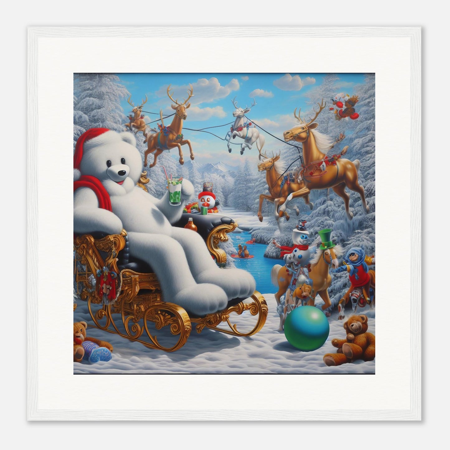 Wall Art - Winter 51 -Sitting polar bear