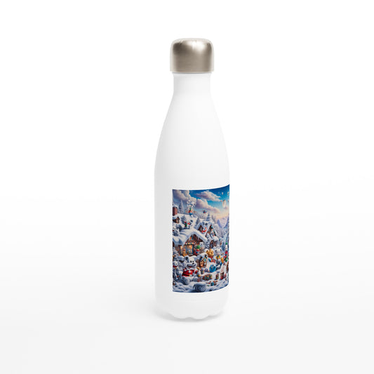 White 17oz Stainless Steel Water Bottle - Winter 61