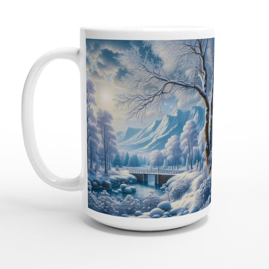 White 15oz Ceramic Mug - Winter 175