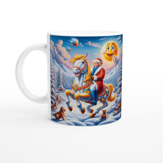 White 11oz Ceramic Mug - Winter 148