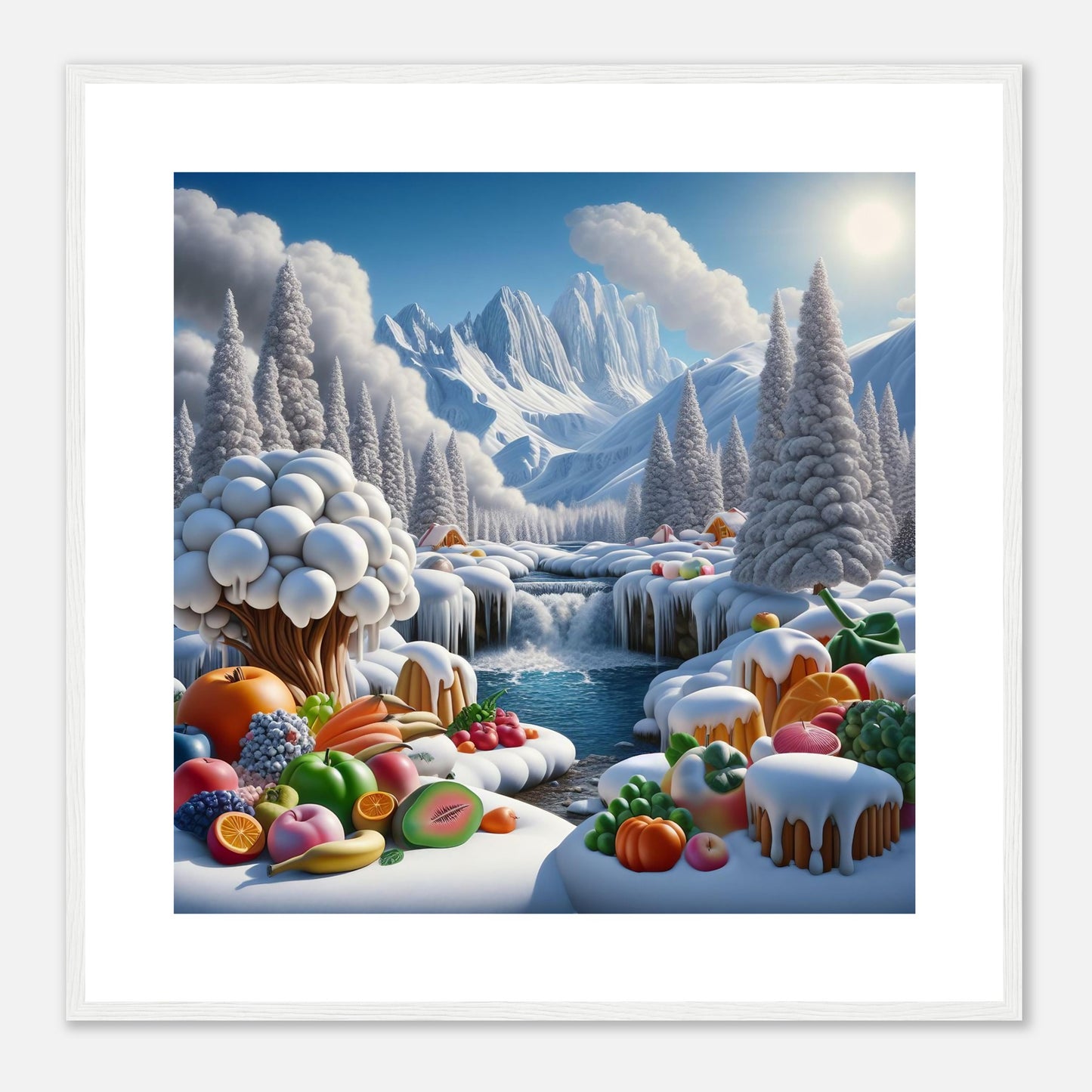 Wall Art - Winter 72 - Fruits by the river