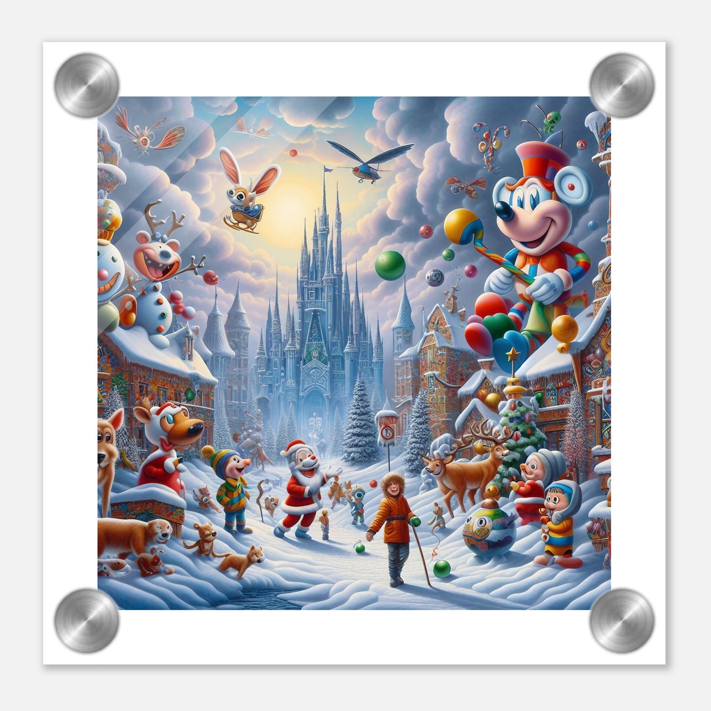 Wall Art - Winter 54 - Castle and animals