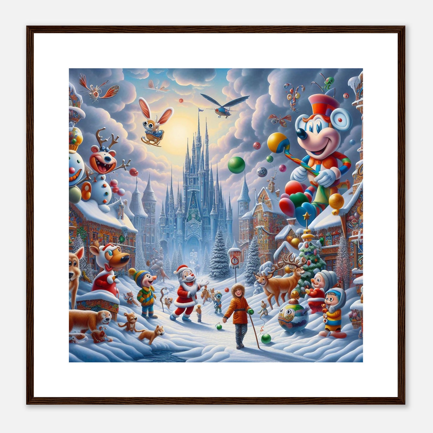 Wall Art - Winter 54 - Castle and animals