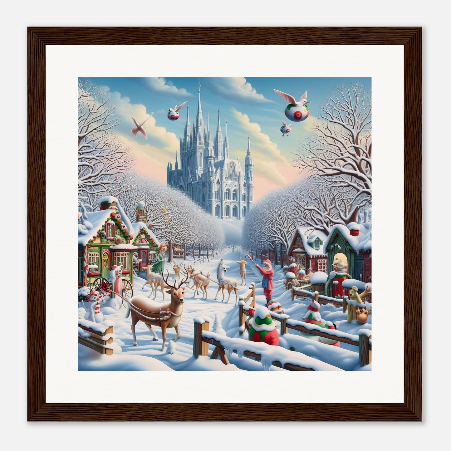 Wall Art - Winter 58 - Castle and trees
