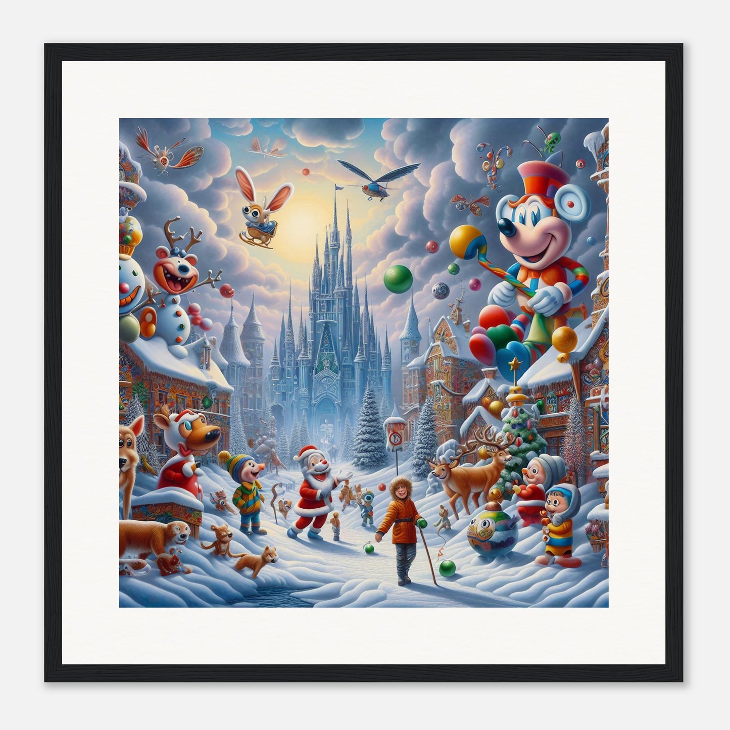 Wall Art - Winter 54 - Castle and animals