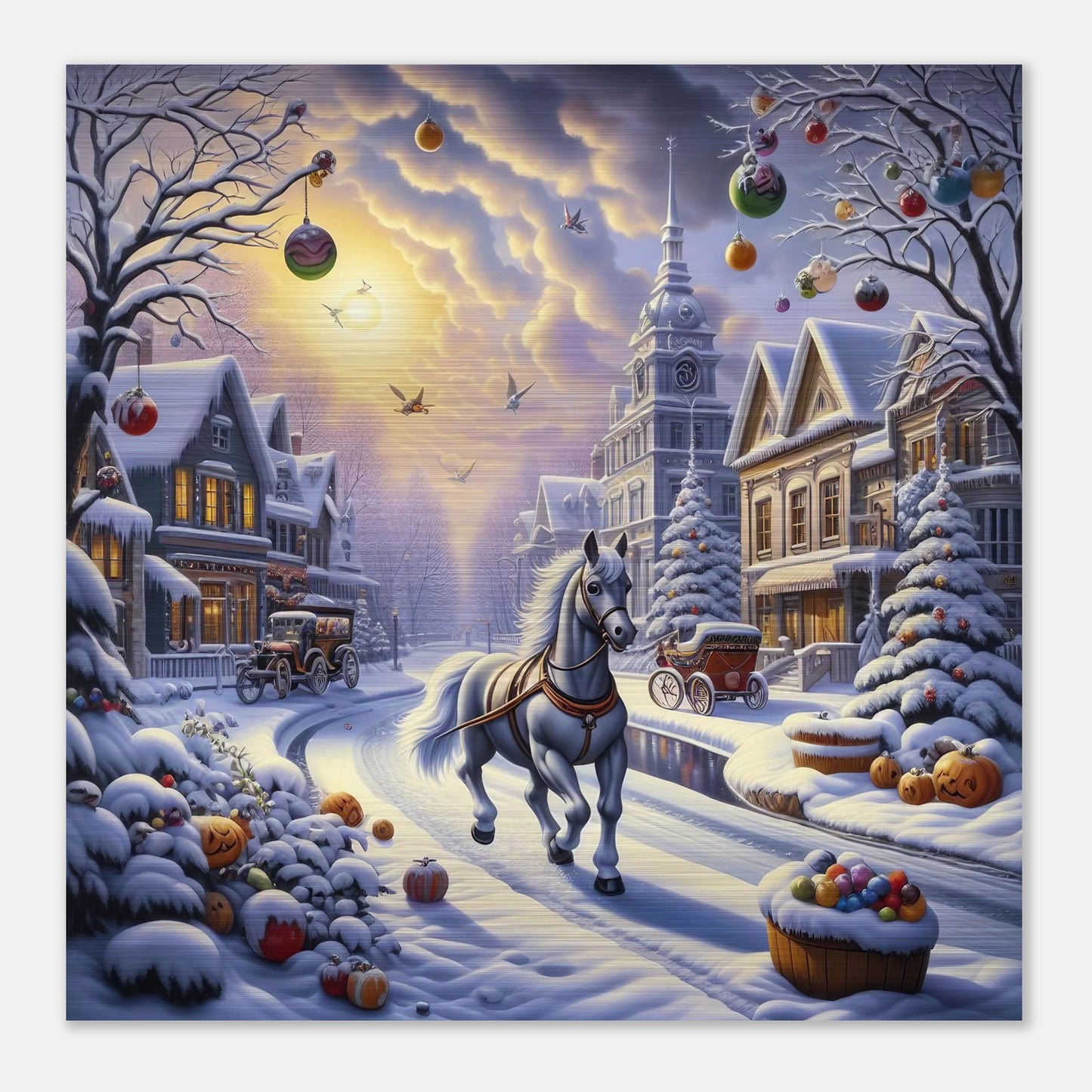 Wall Art - Winter 73 - Horse walking