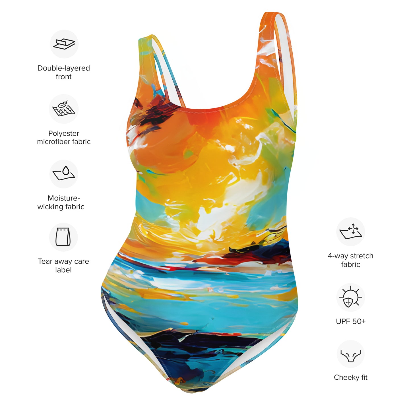 One-Piece Swimsuit - Beach 13001