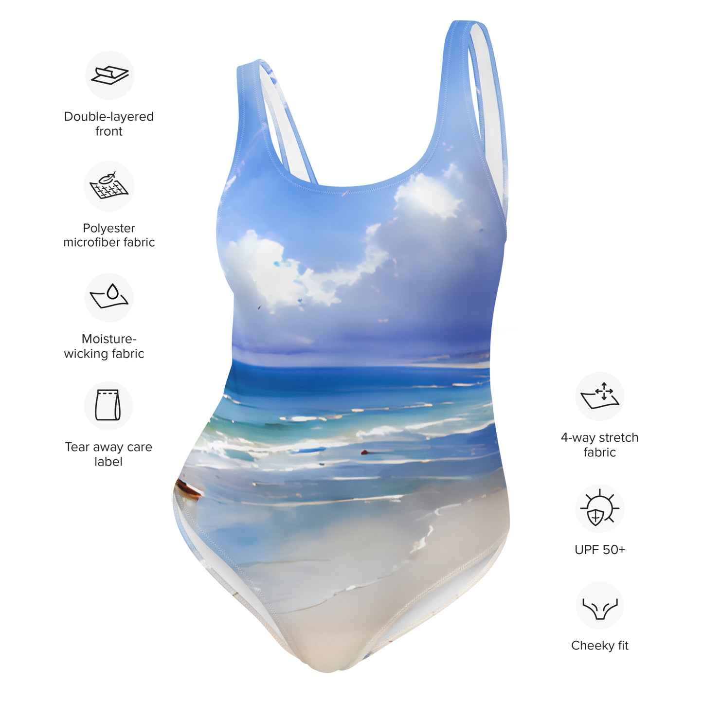 One-Piece Swimsuit - Beach 3001