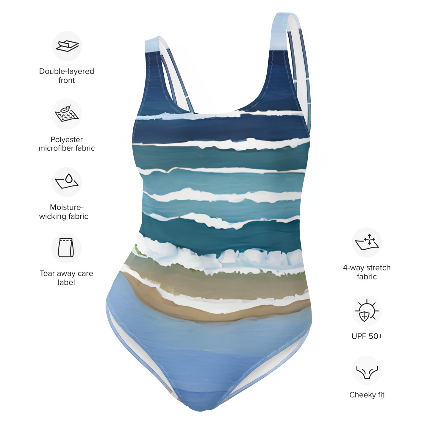 One-Piece Swimsuit - Beach 5001