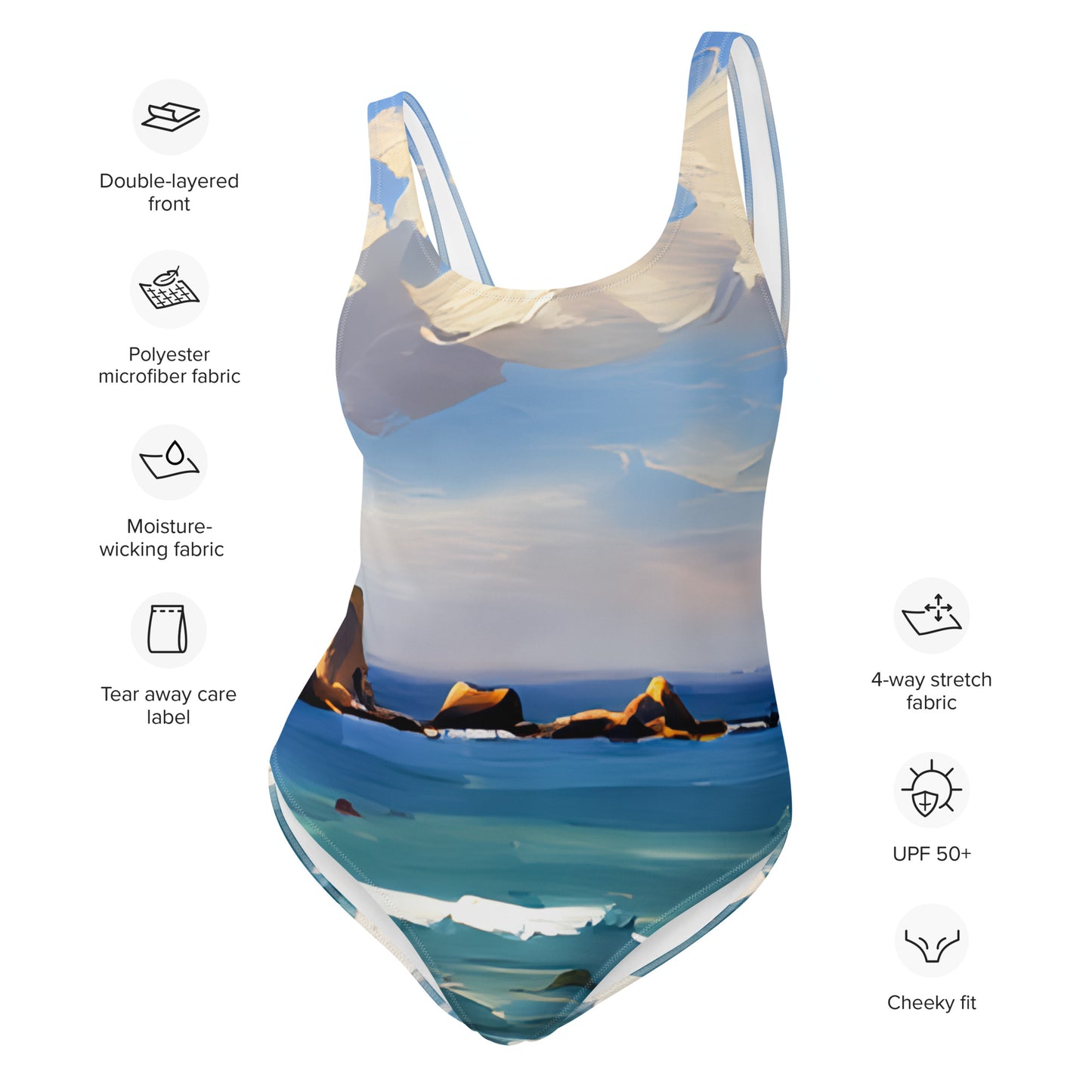 One-Piece Swimsuit - Beach 6001