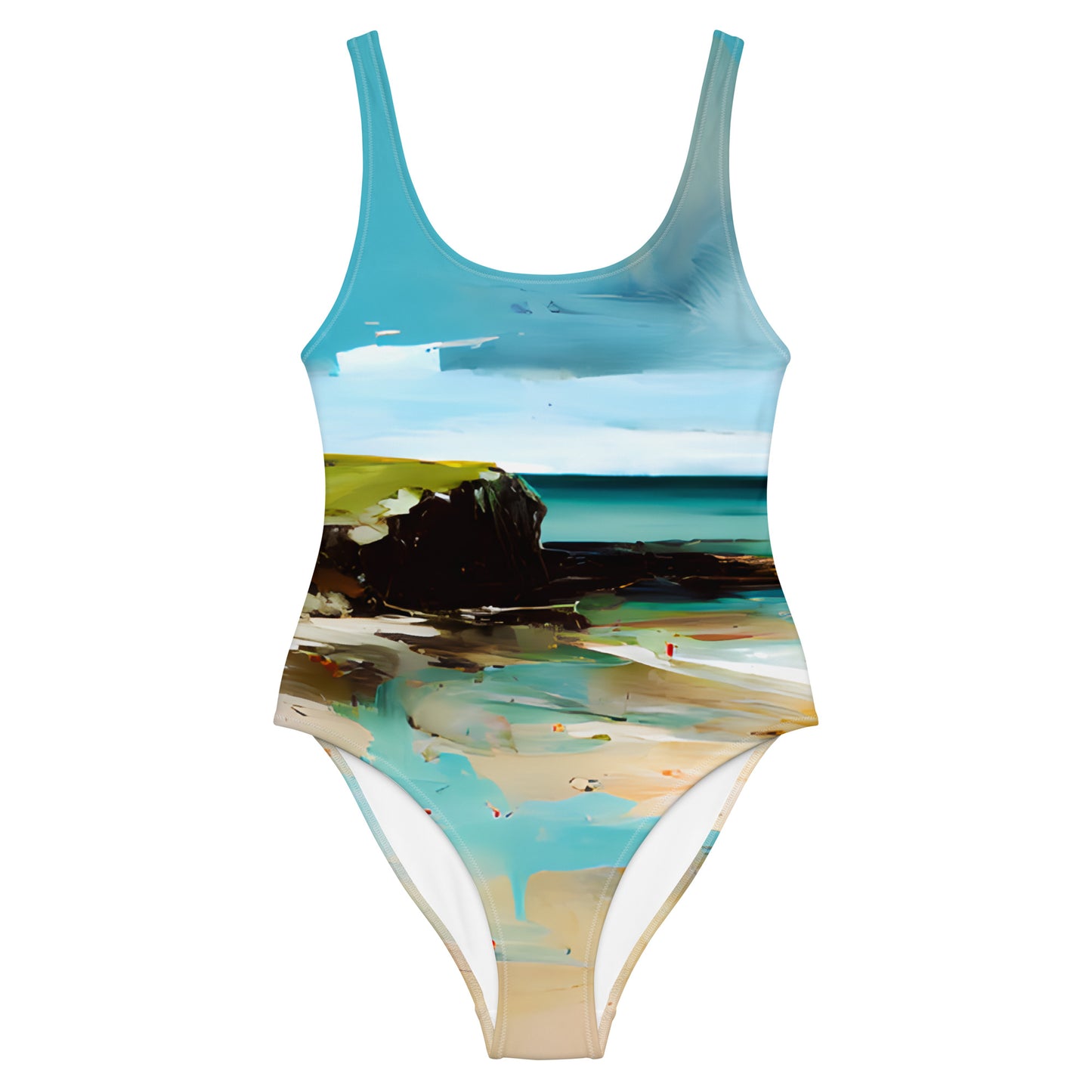 One-Piece Swimsuit - Beach 7001