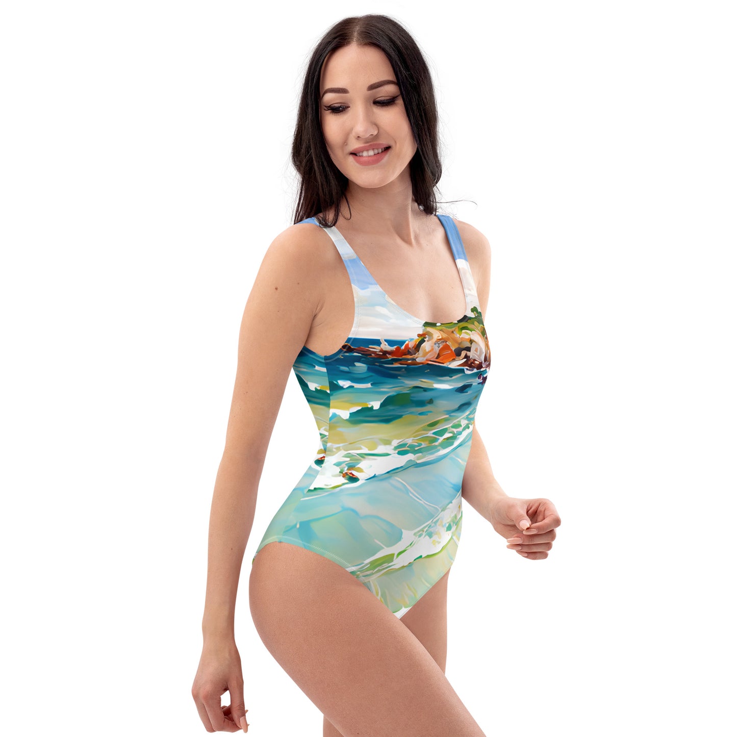 One-Piece Swimsuit - Beach 12001