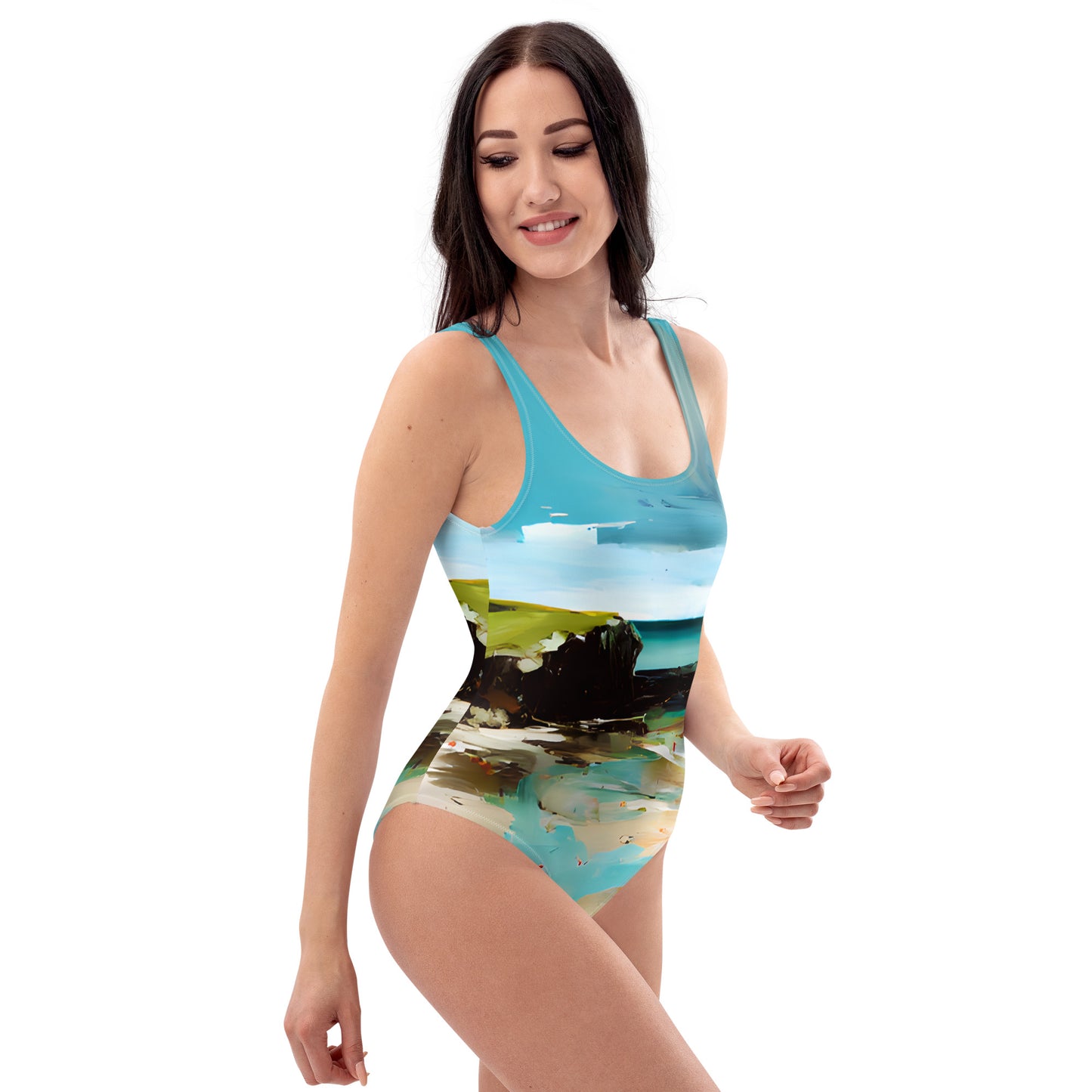 One-Piece Swimsuit - Beach 7001