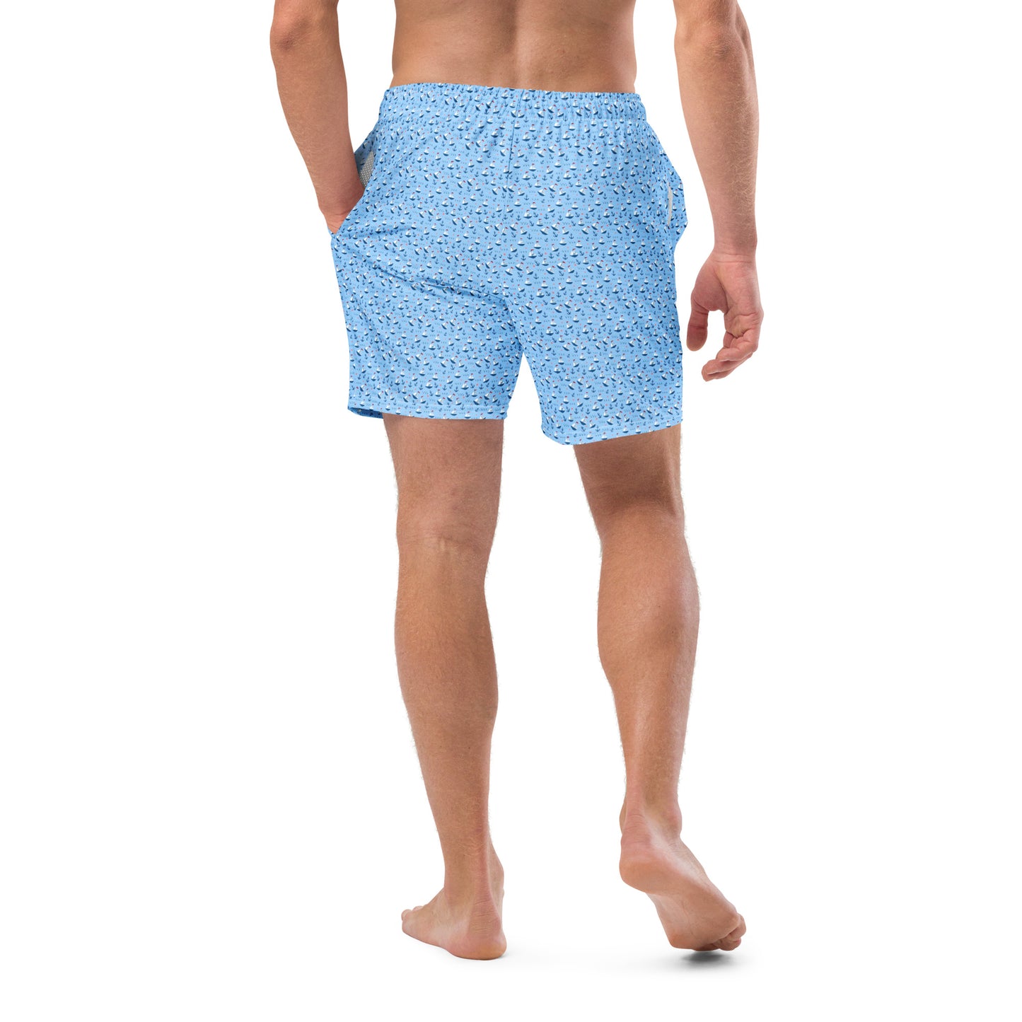 Men's Swim Trunks - Sailboats 3