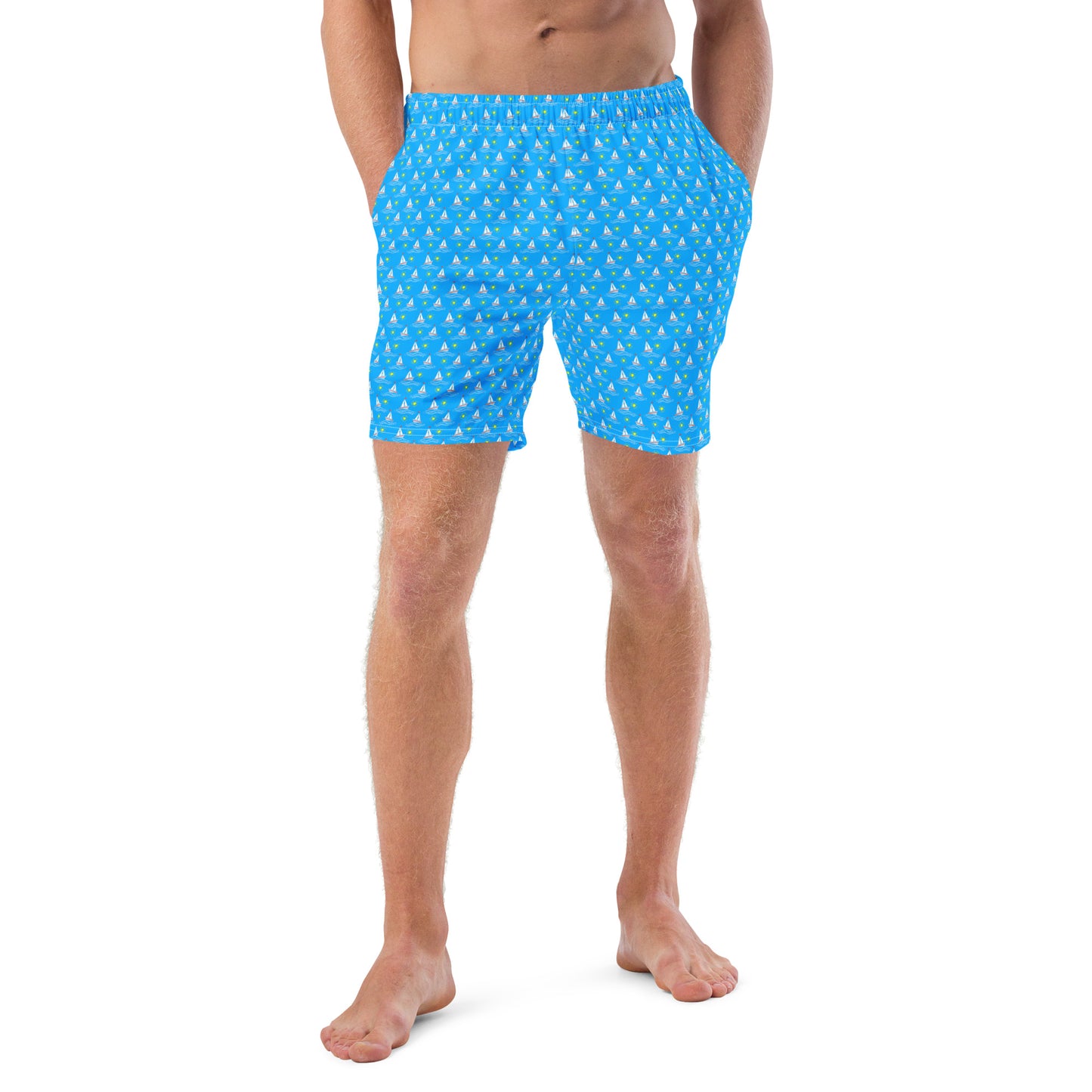 Men's Swim Trunks - Sailboats 1