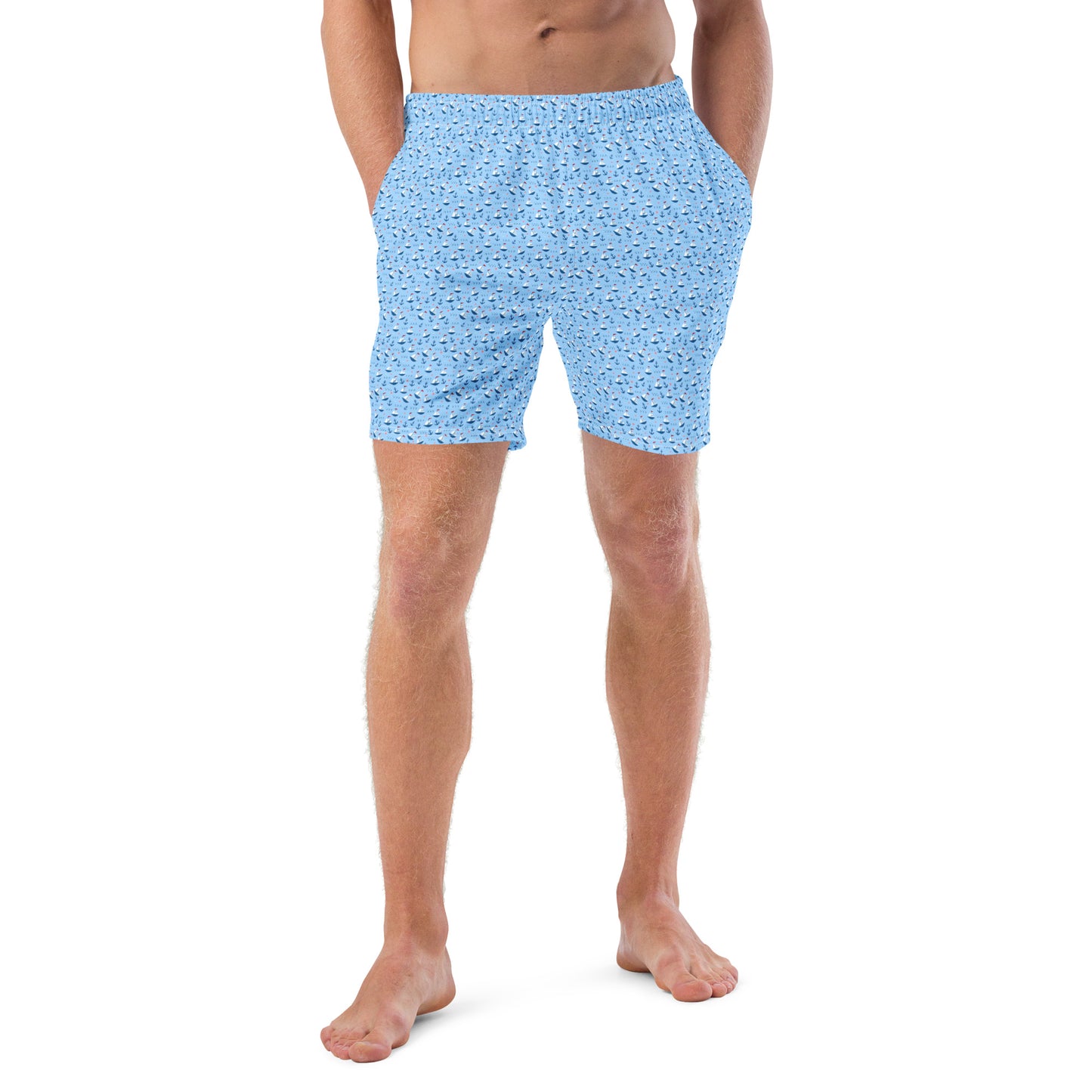 Men's Swim Trunks - Sailboats 3