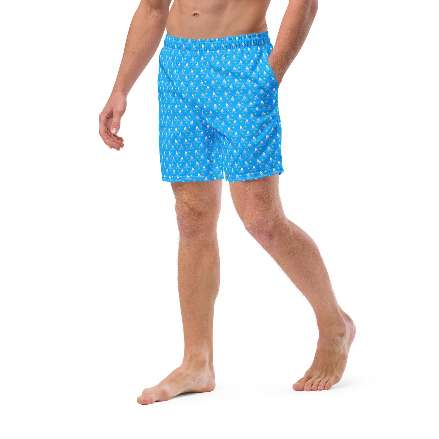 Men's Swim Trunks - Sailboats 1