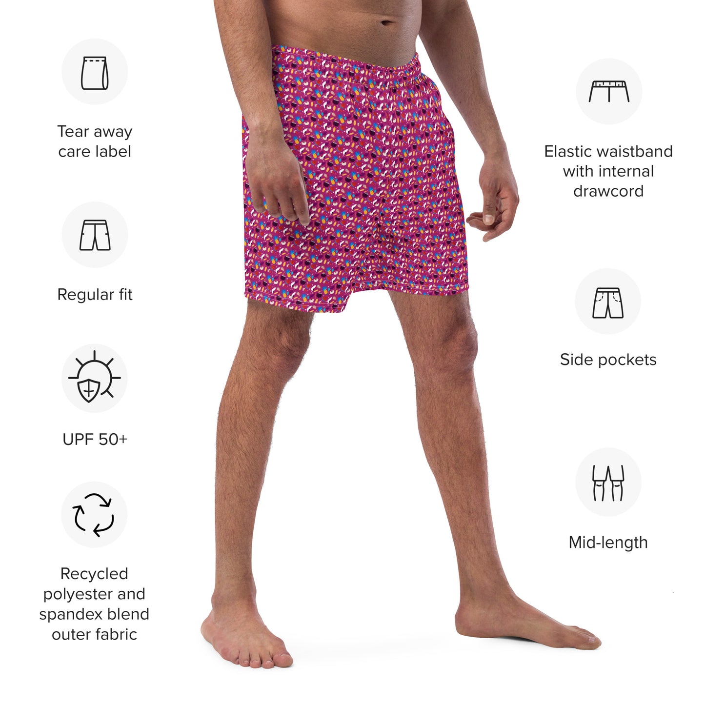 Men's Swim Trunks - Tropical 3