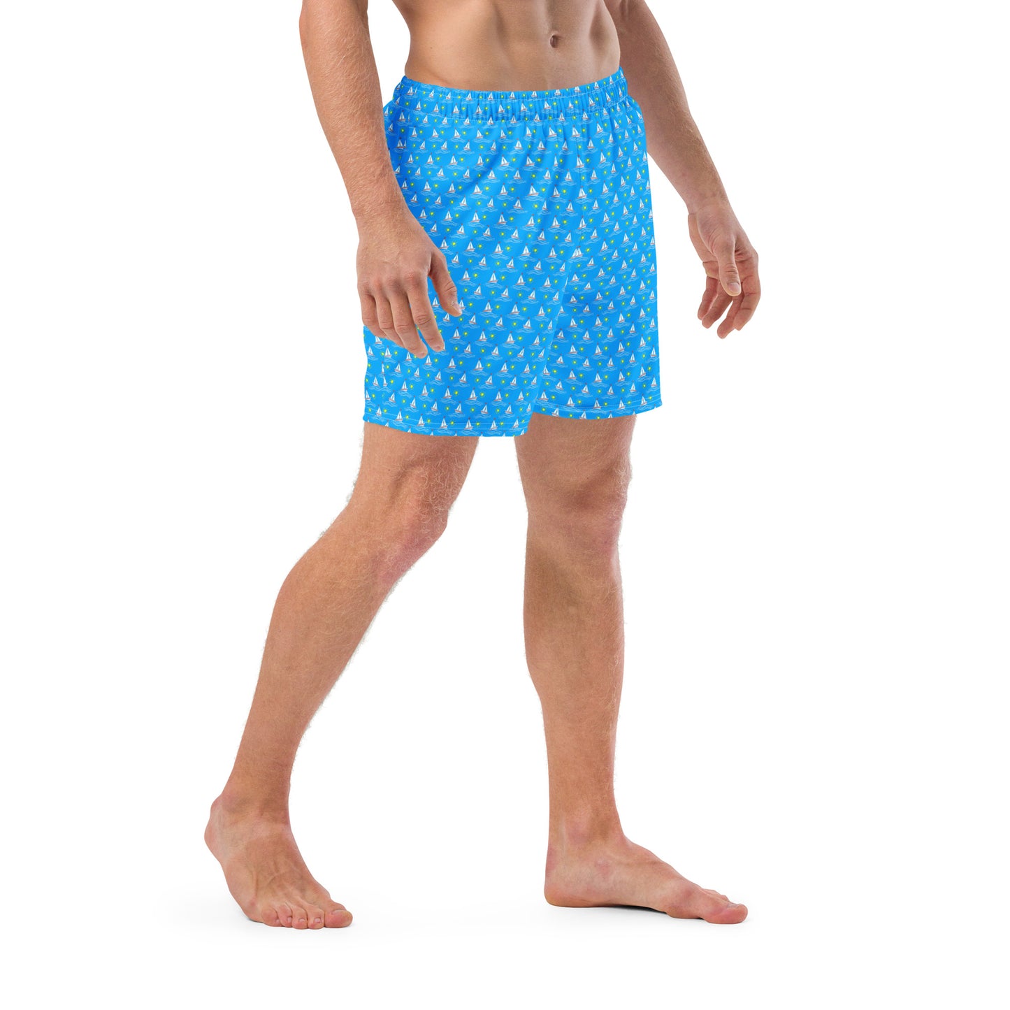 Men's Swim Trunks - Sailboats 1