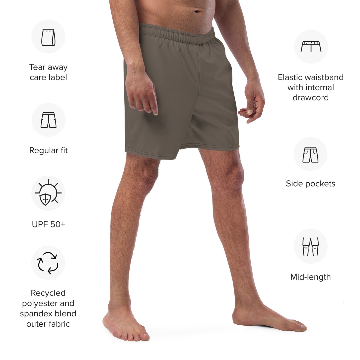 Men's Swim Trunks - Intemporal - Dark Sand