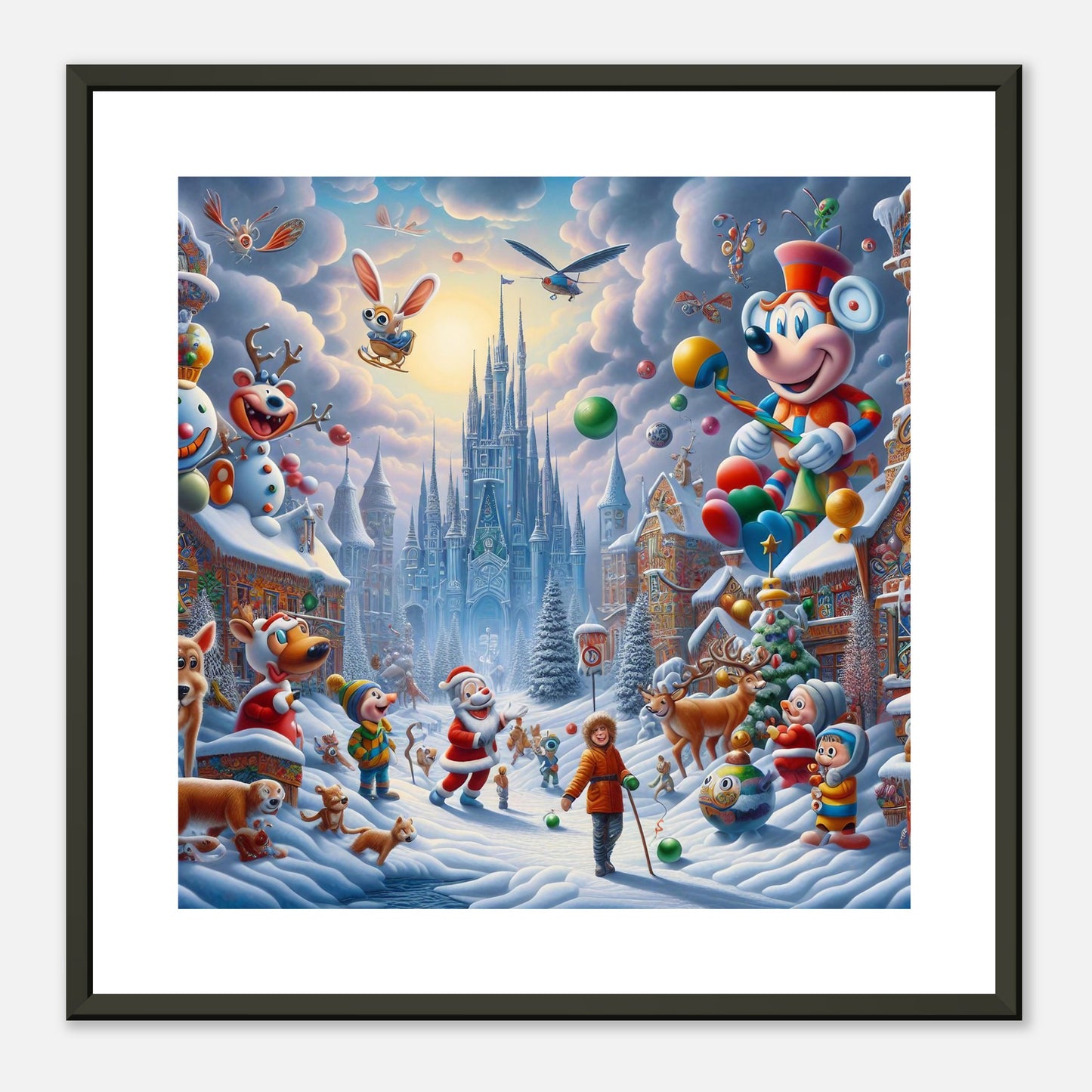 Wall Art - Winter 54 - Castle and animals