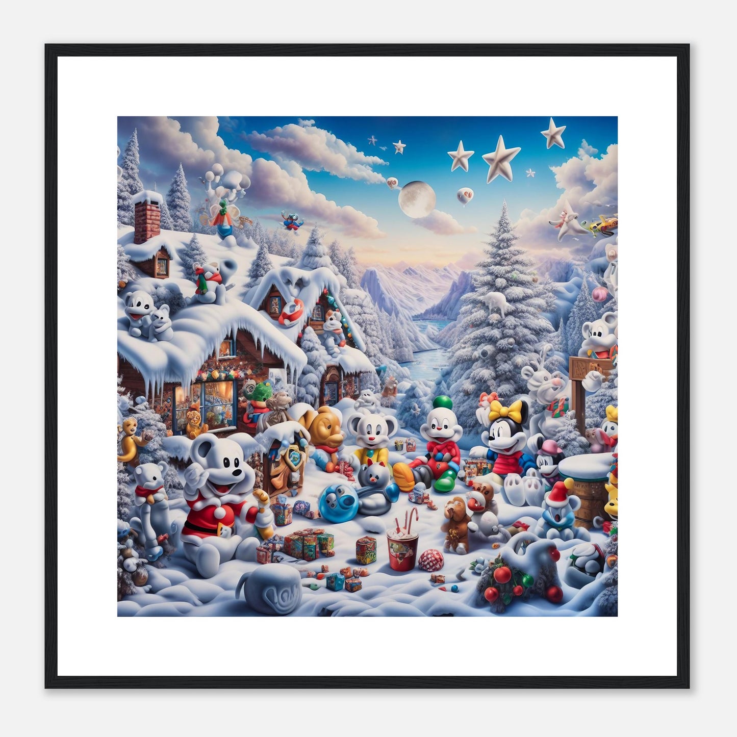 Wall Art - Winter 61 - Baby animals and toys