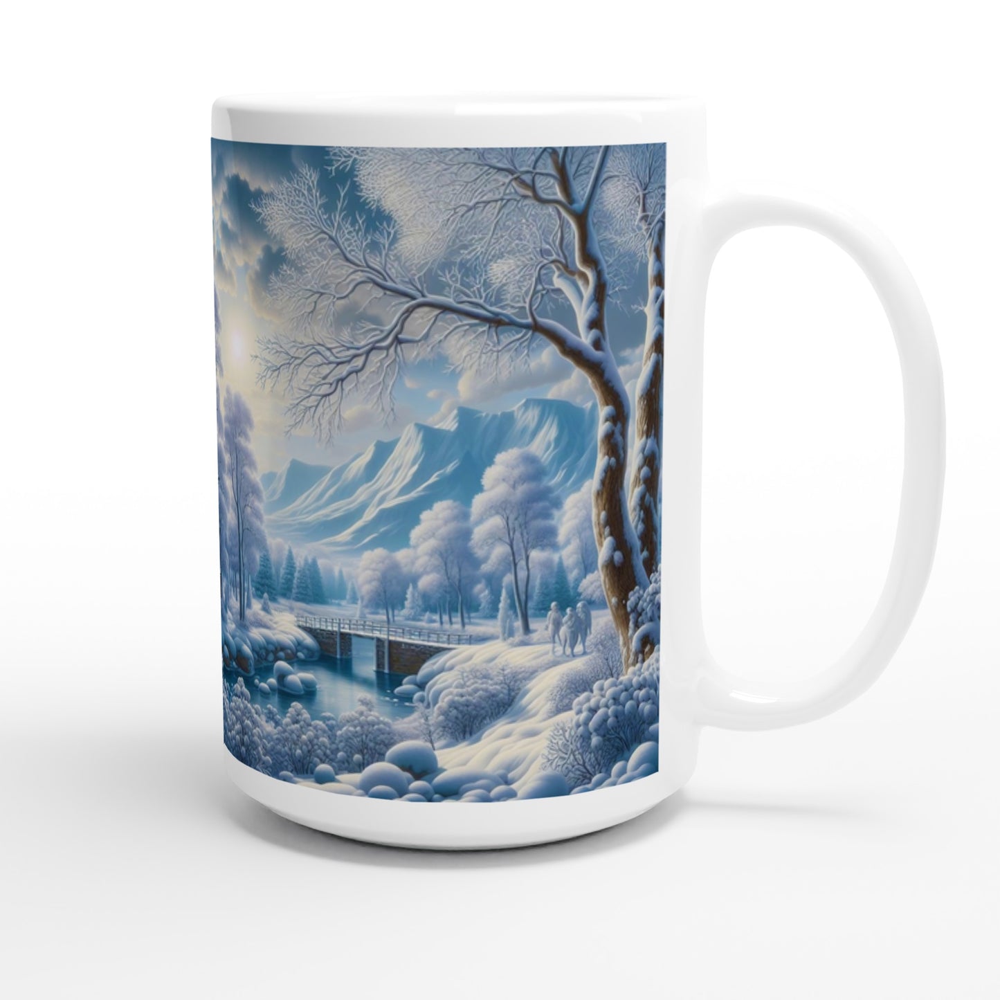 White 15oz Ceramic Mug - Winter 175