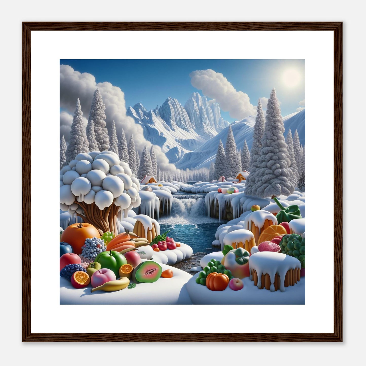 Wall Art - Winter 72 - Fruits by the river