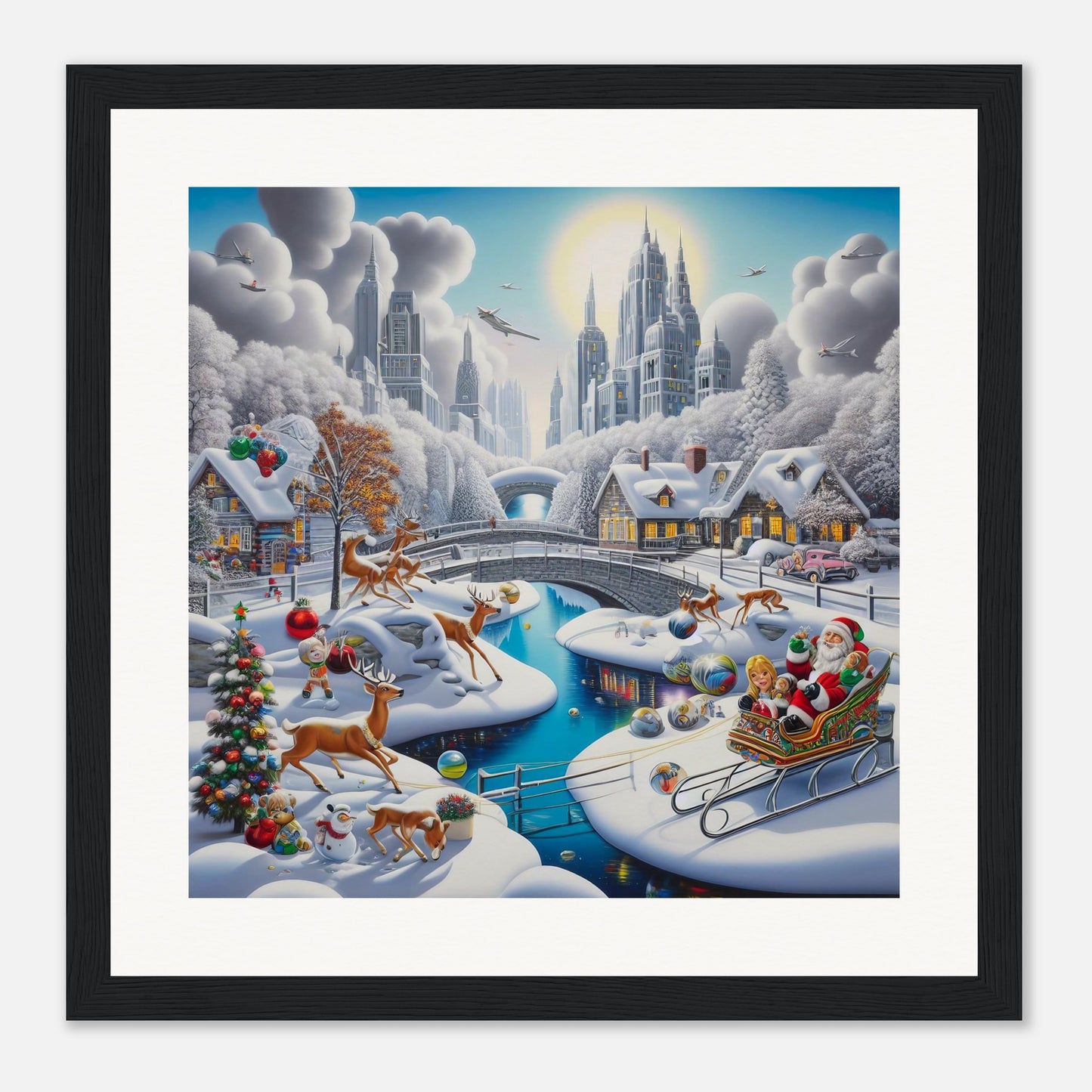 Wall Art - Winter 19 - Deer and bridges