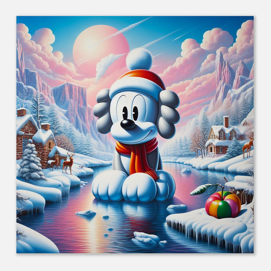 Wall Art - Winter 24 - Dog on water